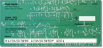 Math Equation Personalized Checks