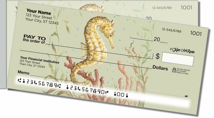 McRostie Seahorse Side Tear Personal Checks