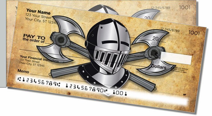 Medieval Side Tear Personal Checks