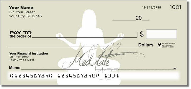Meditation Personal Checks