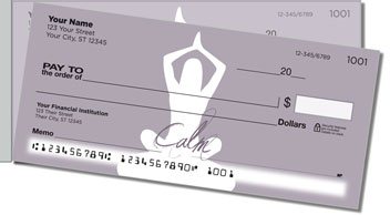 Meditation Side Tear Personalized Checks