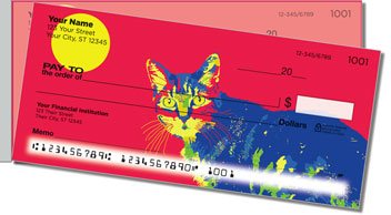 Meowza Side Tear Design Checks