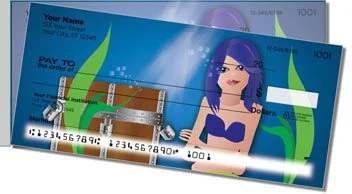 Mermaid Side Tear Personalized Checks