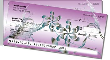 Metallic Flower Side Tear Design Checks