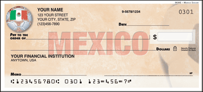 Mexico World Soccer Personal Checks