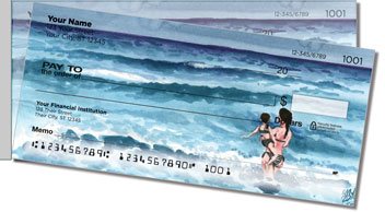 Meyer Beach Scene Side Tear Checks