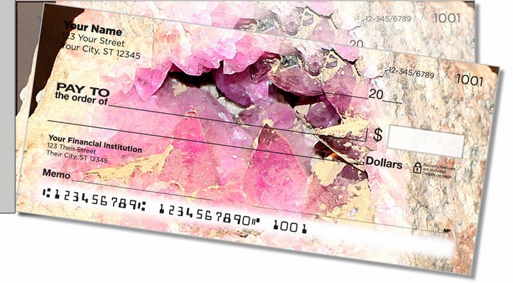 Minerals from the Earth Side Tear Personal Checks