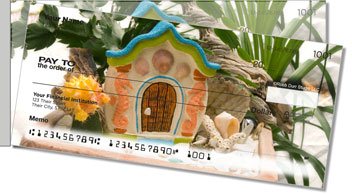 Miniature Fairy Garden Side Tear Personalized Checks