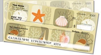 Modern Coastal Side Tear Personalized Checks