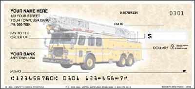 Modern Fire Trucks Personal Checks