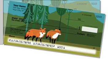 Modern Lodge Side Tear Personalized Checks