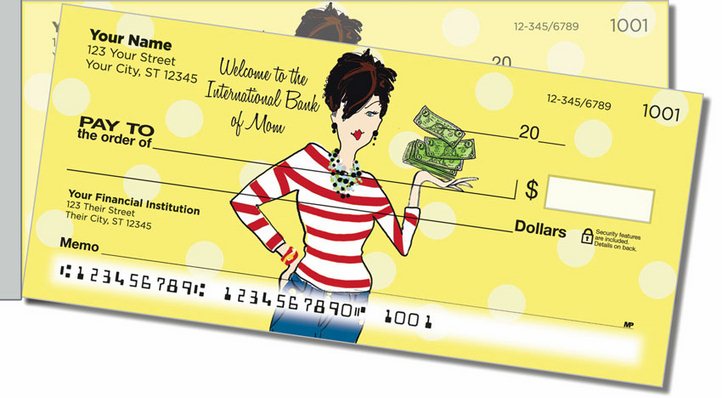 Mom on the Move Side Tear Personal Checks