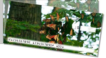Monarch Butterfly Side Tear Personalized Checks