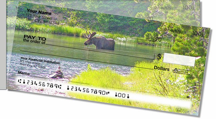 Moose Side Tear Personal Checks
