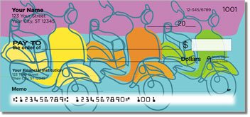Motor Scooter Personalized Checks