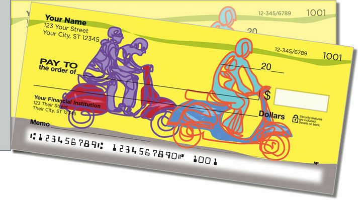 Motor Scooter Side Tear Personal Checks