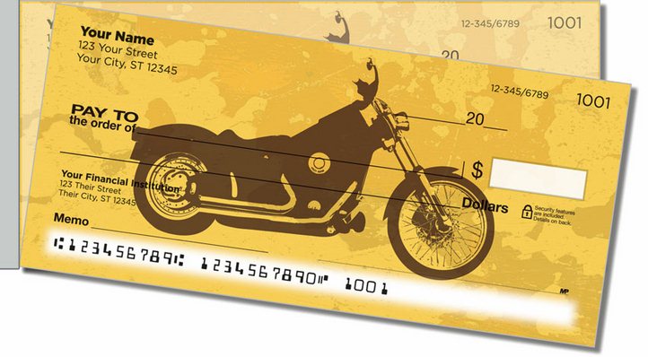 Motorcycle Mix Side Tear Personal Checks