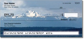 Mountain Peak Personalized Checks