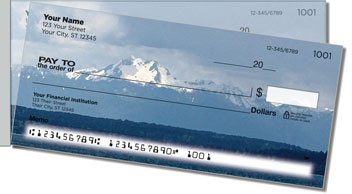 Mountain Peak Side Tear Personalized Checks