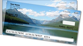 Mountain Water Side Tear Personalized Checks