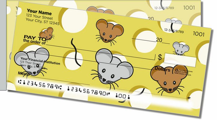 Mousey Side Tear Personal Checks