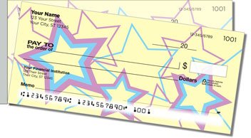 Multi-Colored Stars Side Tear Checks
