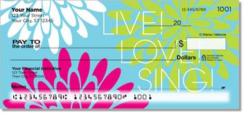 Mums in Bloom Personalized Checks