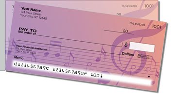 Musical Note Side Tear Design Checks