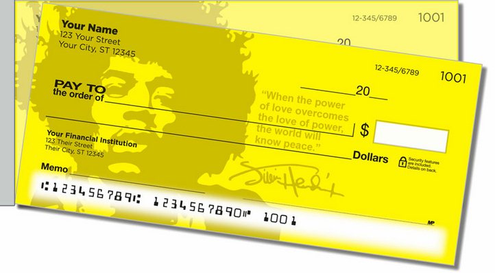 Musicians for Peace Side Tear Personal Checks