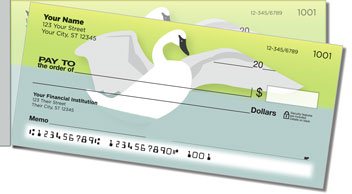 Mute Swan Side Tear Personalized Checks