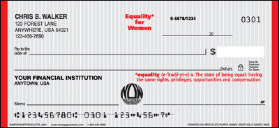 NOW Equality Personal Checks