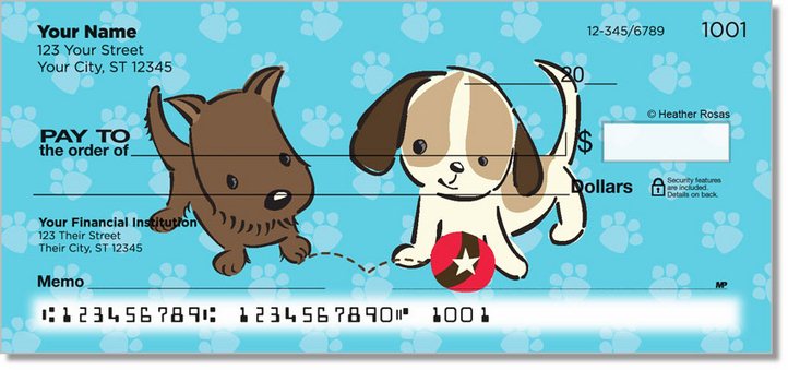 Naughty Puppy Personal Checks
