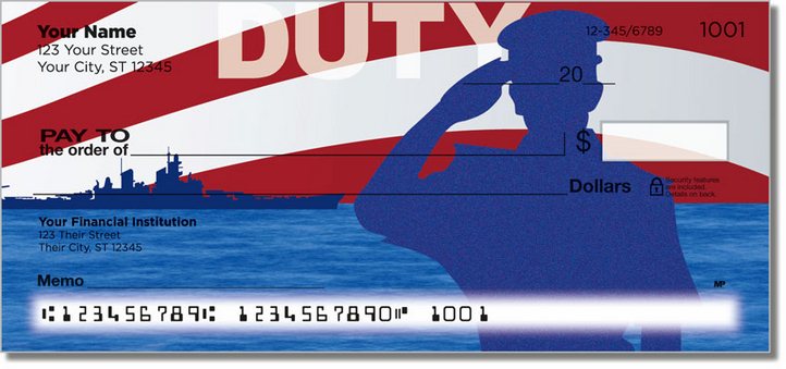 Navy Personal Checks