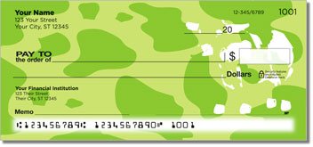 Neon Animal Print Personalized Checks
