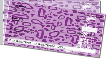 Neon Animal Print Side Tear Design Checks