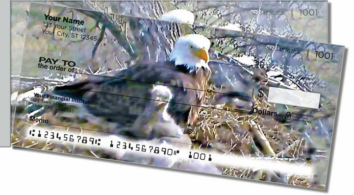 Nesting Eagle Side Tear Personal Checks