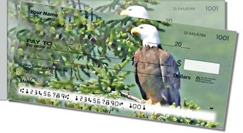 Nesting Eagle Side Tear Personalized Checks