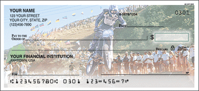New MX Dirt Bike Personal Checks