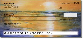Night and Day Landscape Personalized Checks