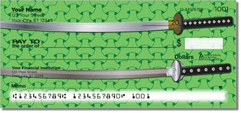 Ninja and Samurai Personalized Checks