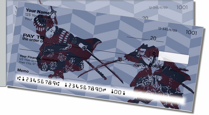 Ninja and Samurai Side Tear Personal Checks