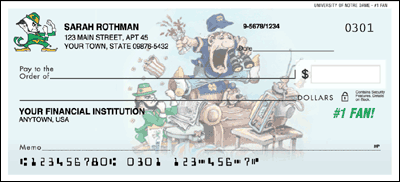 Notre Dame No 1 Fan Personal Checks