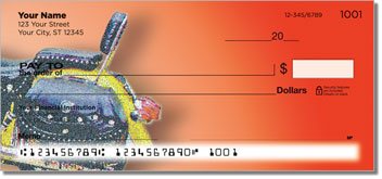 Old School Motorcycle Personalized Checks