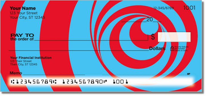 Optical Illusion Personal Checks