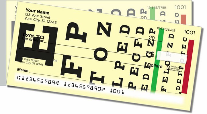 Optometry Side Tear Personal Checks