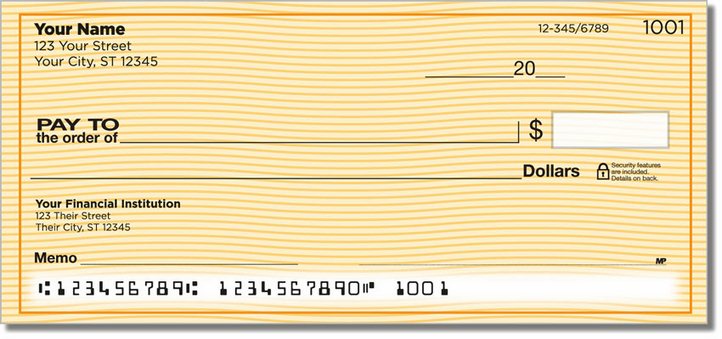 Orange Safety Personal Checks