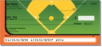 Orange and Black Baseball Fan Design Checks