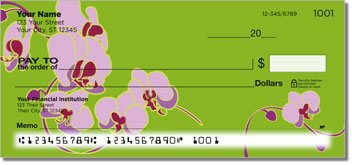 Orchid Print Checks