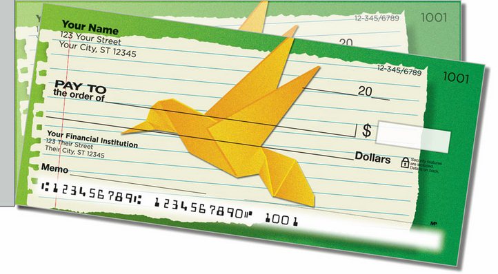 Origami Side Tear Personal Checks