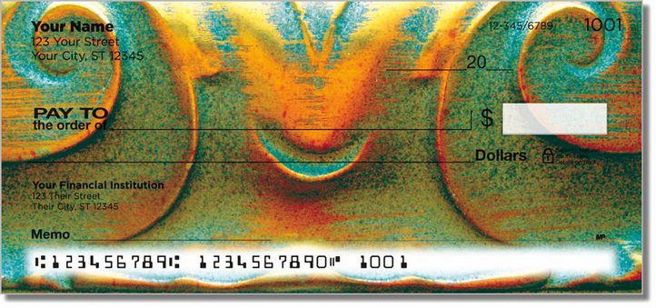 Ornate Curl Personal Checks